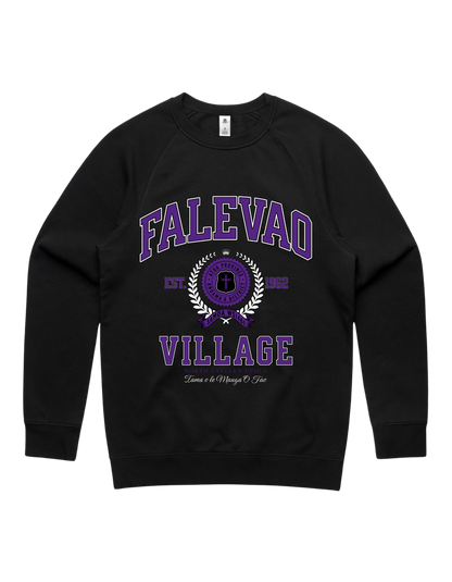 Falevao Varsity Crewneck 5100 - AS Colour - Purple Print