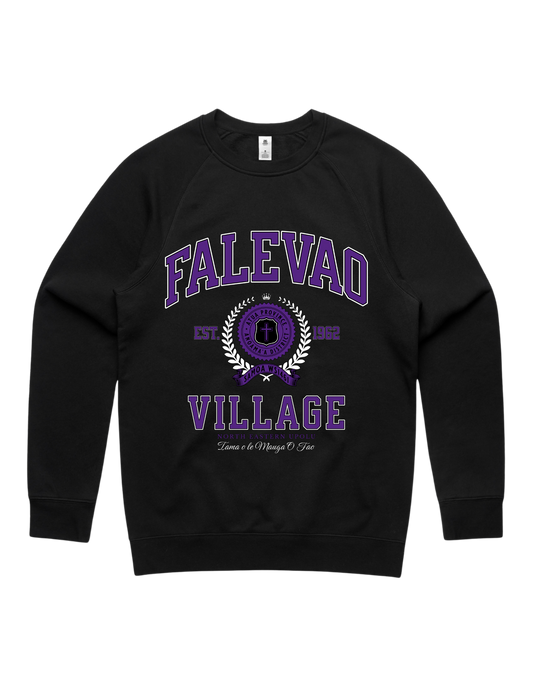 Falevao Varsity Crewneck 5100 - AS Colour - Purple Print