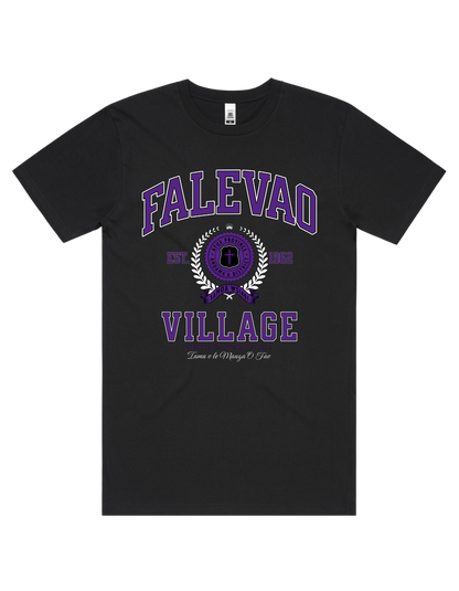 Falevao Varsity Tee 5050 - AS Colour - Purple Print