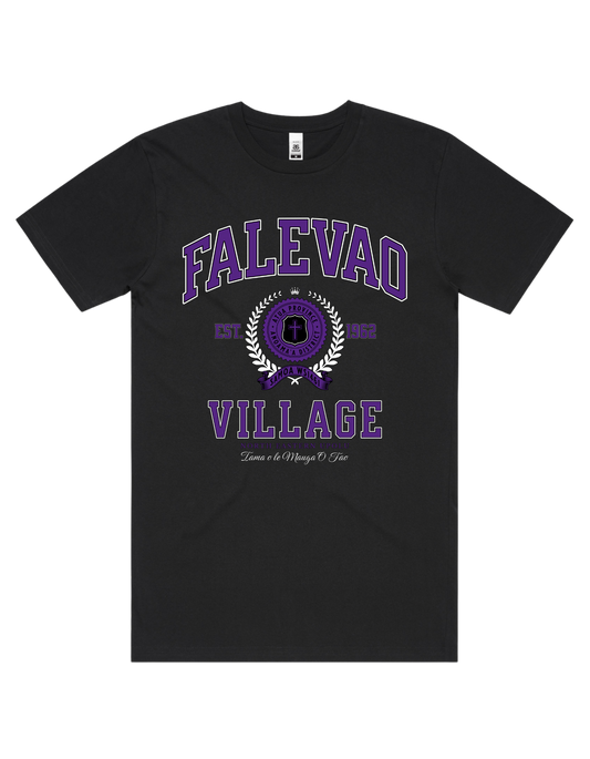 Falevao Varsity Tee 5050 - AS Colour - Purple Print