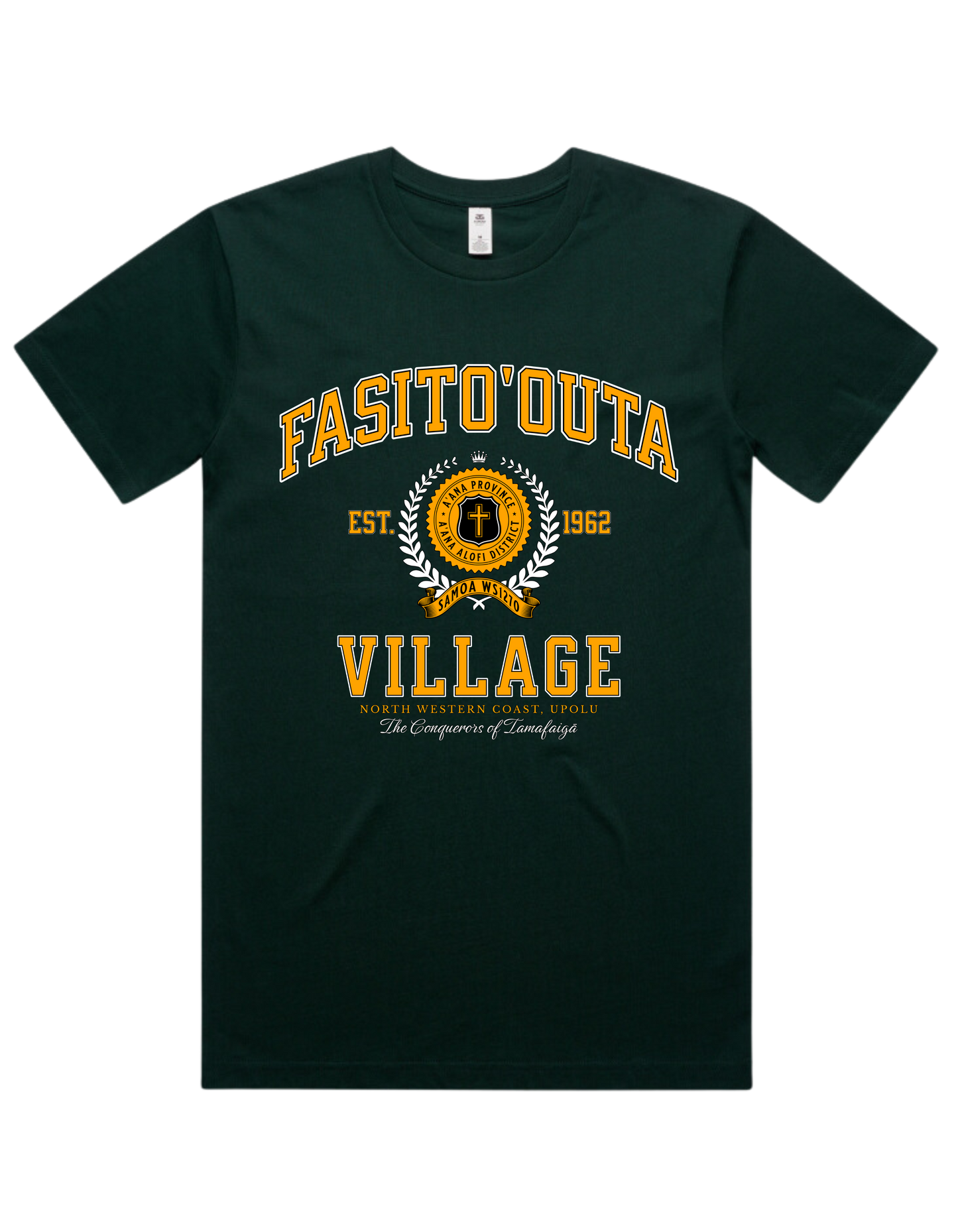 Fasito'outa Varsity Tee 5050 - AS Colour - Gold Print