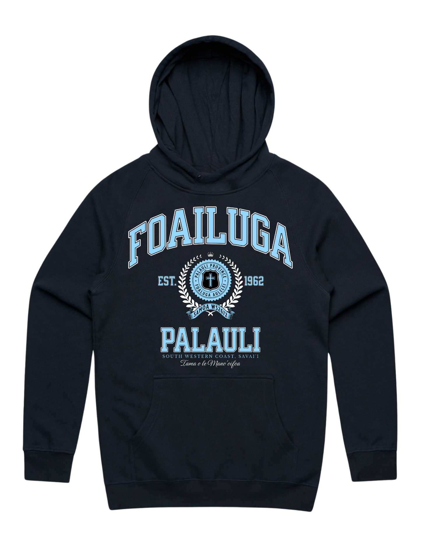 Foailuga Varsity Hood 5101 - AS Colour - Sky Blue Print