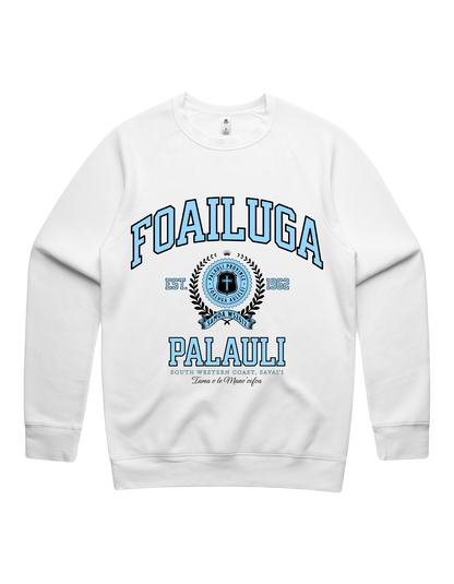 Foailuga Varsity Crewneck 5100 - AS Colour - Sky Blue Print