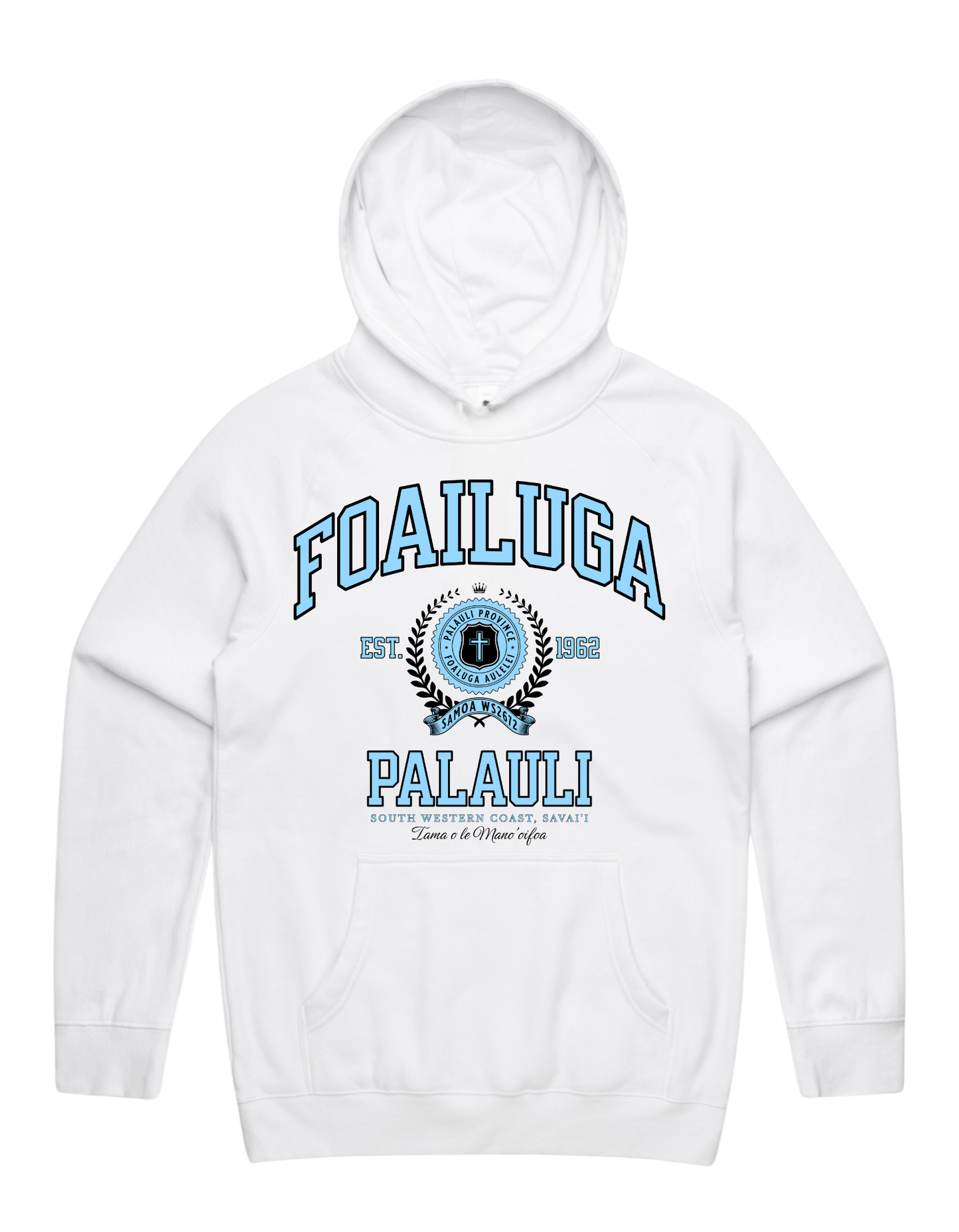 Foailuga Varsity Hood 5101 - AS Colour - Sky Blue Print