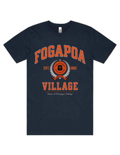 Fogapoa Varsity Tee 5050 - AS Colour - Orange Print