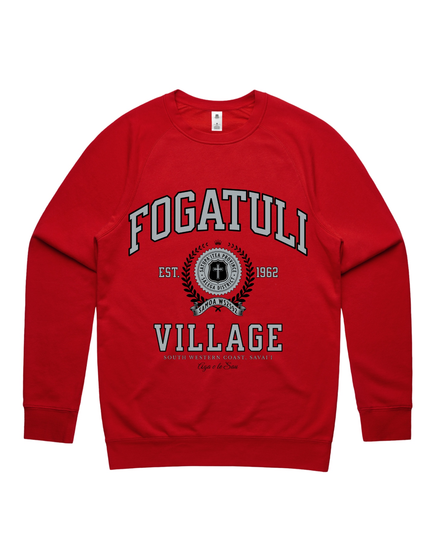 Fogatuli Varsity Crewneck 5100 - AS Colour - Silver Print