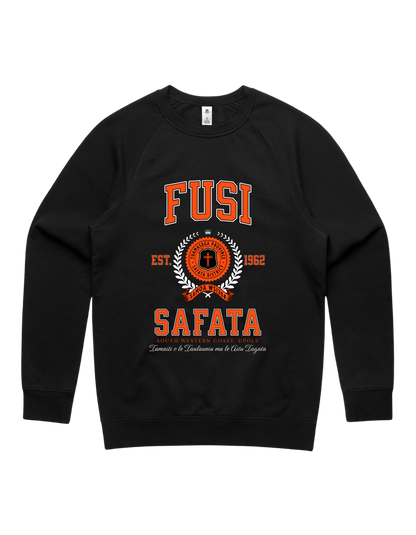 Fusi Safata Varsity Crewneck 5100 - AS Colour - Orange Print