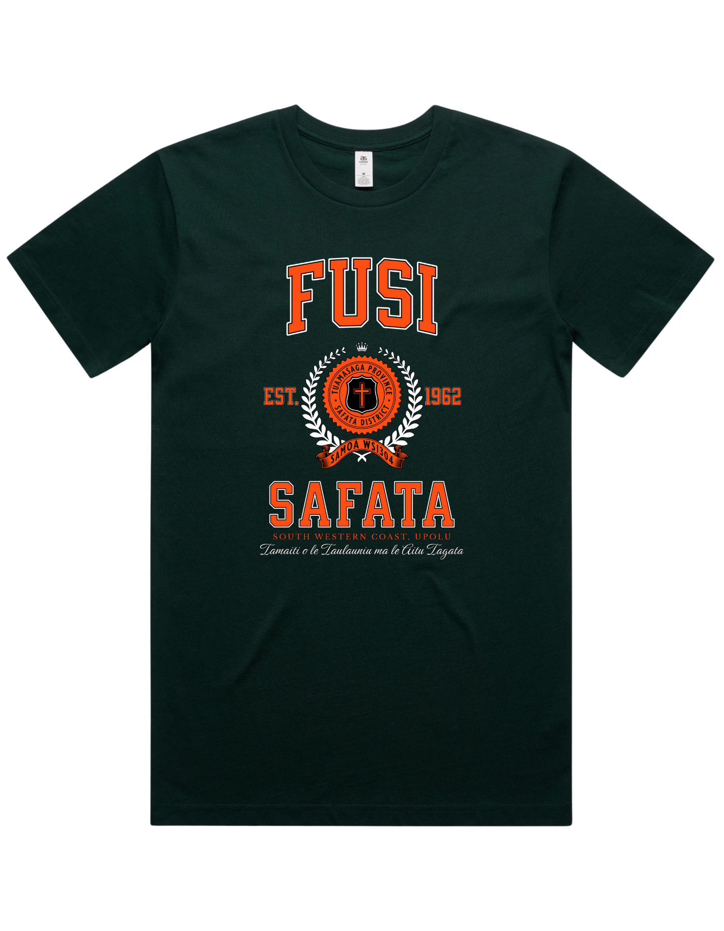 Fusi Safata Varsity Tee 5050 - AS Colour - Orange Print