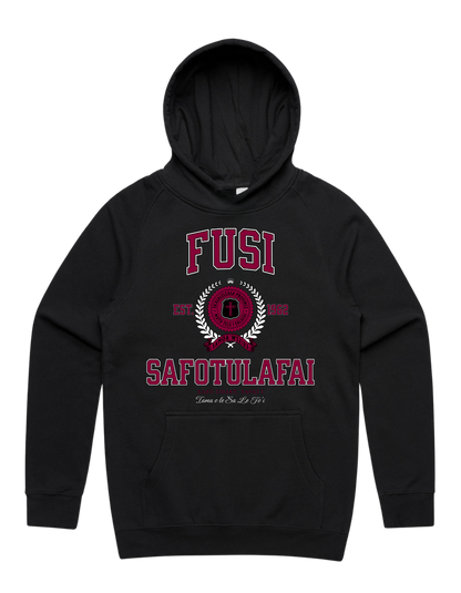 Fusi Safotulafai Varsity Hood 5101 - AS Colour - Wine Print