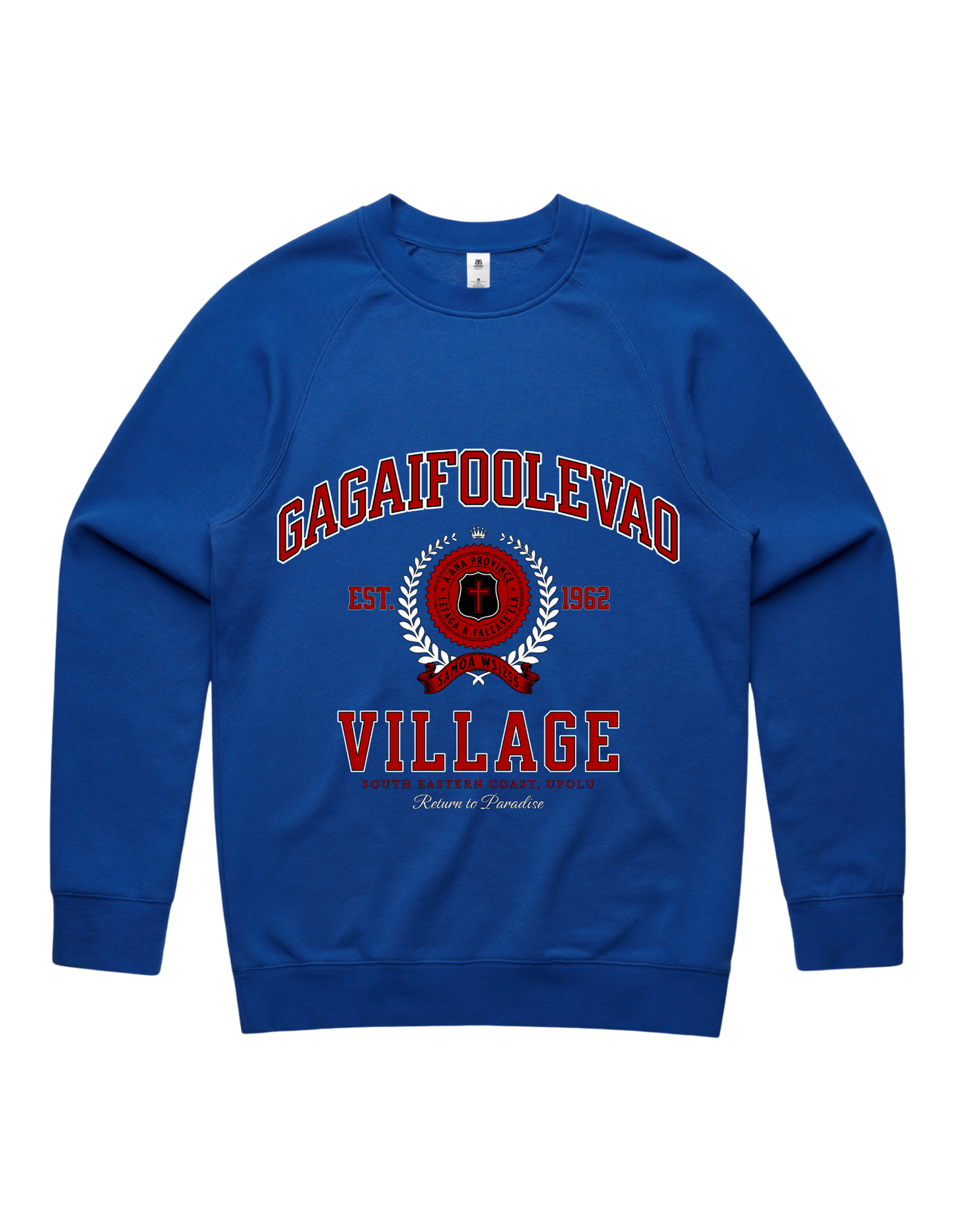 Gagaifoolevao Varsity Crewneck 5100 - AS Colour - Red Print