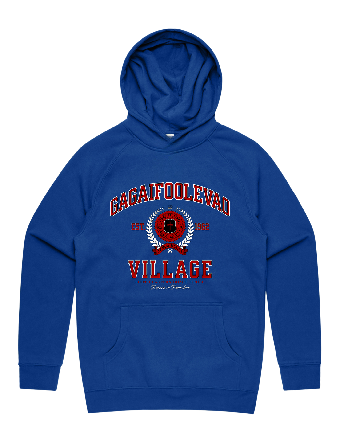 Gagaifoolevao Varsity Hood 5101 - AS Colour - Red Print