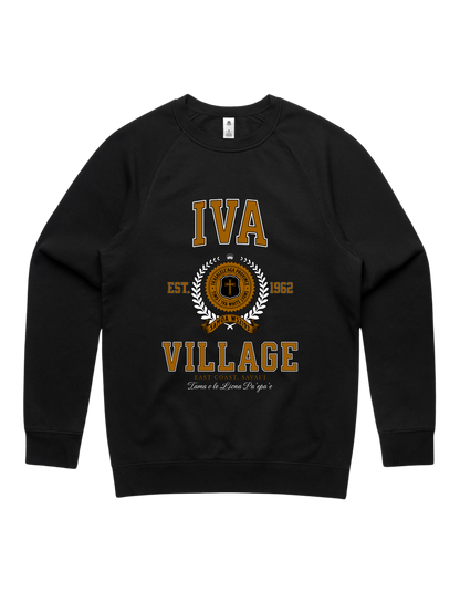 Iva Varsity Crewneck 5100 - AS Colour - Brown Print