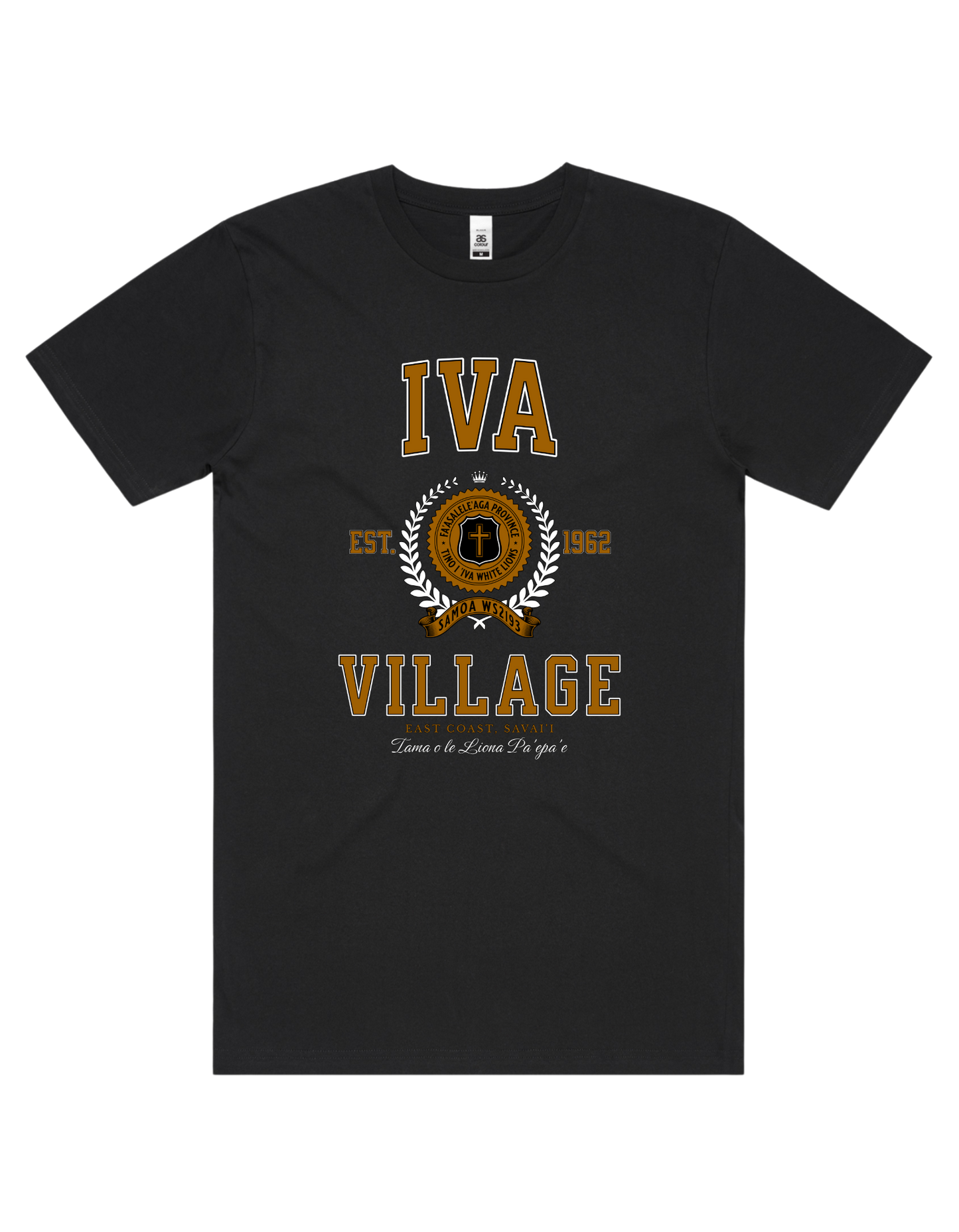 Iva Varsity Tee 5050 - AS Colour - Brown Print