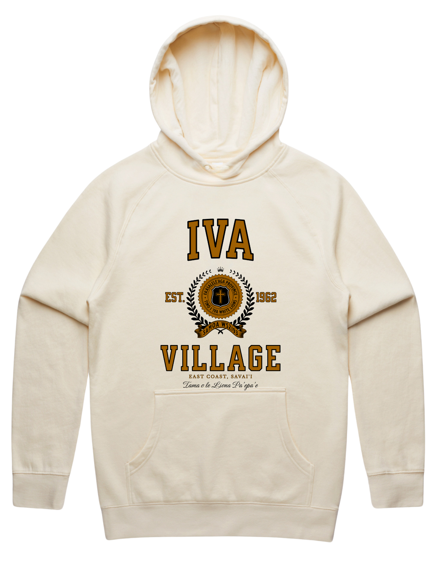 Iva Varsity Hood 5101 - AS Colour - Brown Print