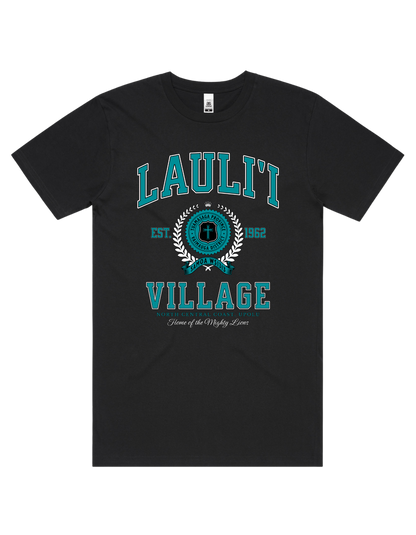 Lauli'i Varsity Tee 5050 - AS Colour - Aqua Print