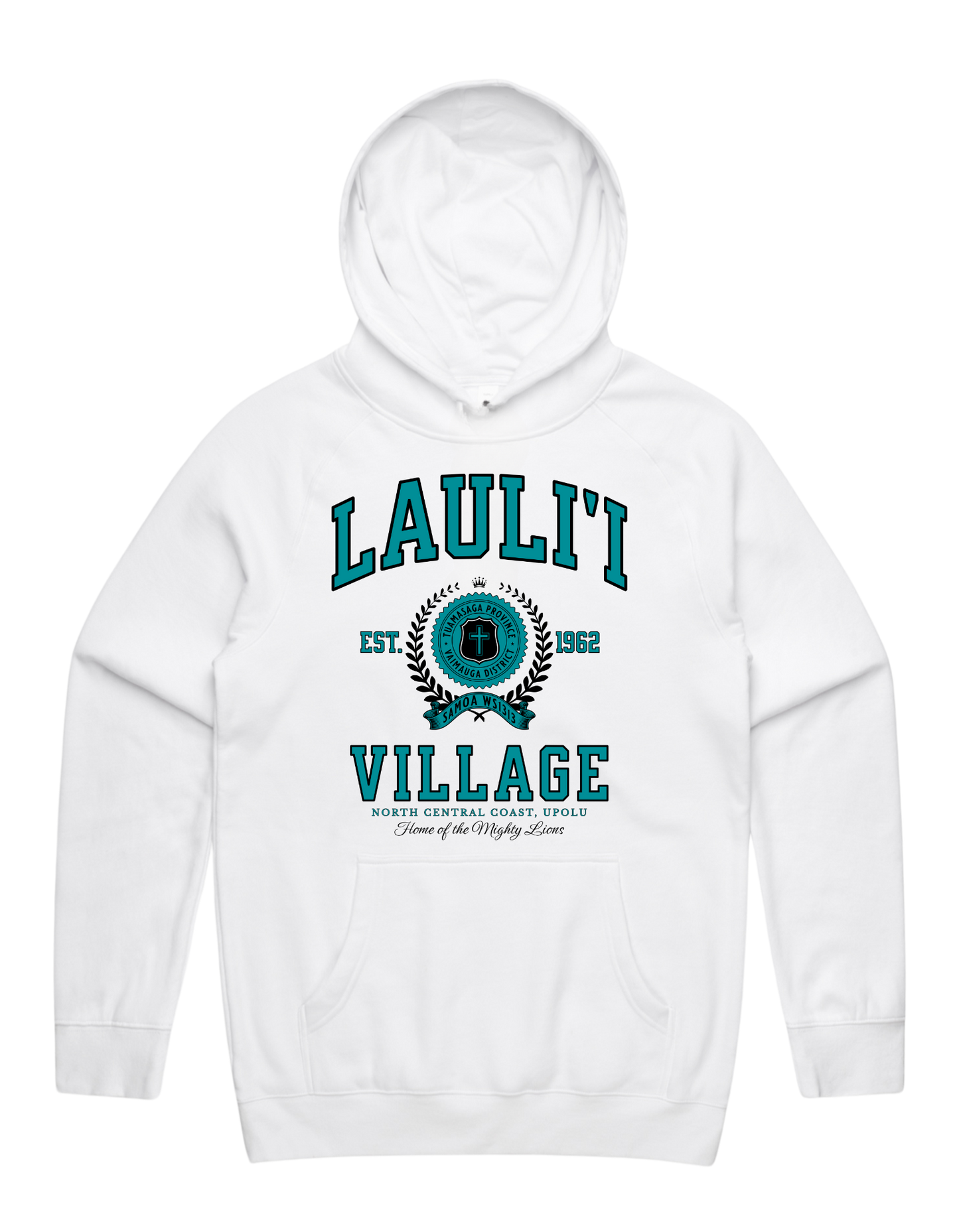 Lauli'i Varsity Hood 5101 - AS Colour - Aqua Print