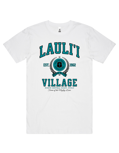 Lauli'i Varsity Tee 5050 - AS Colour - Aqua Print