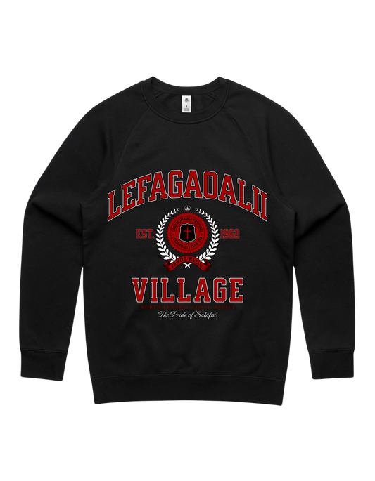 Lefagaoalii Varsity Crewneck 5100 - AS Colour - Red Print