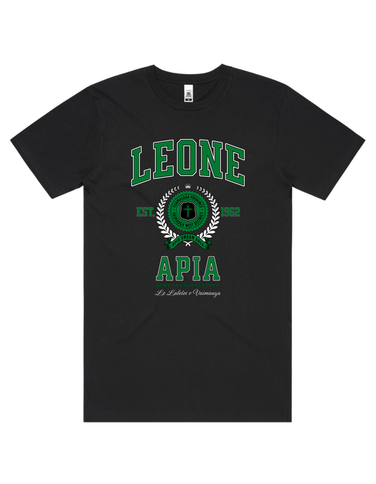 Leone Apia Varsity Tee 5050 - AS Colour - Green Print