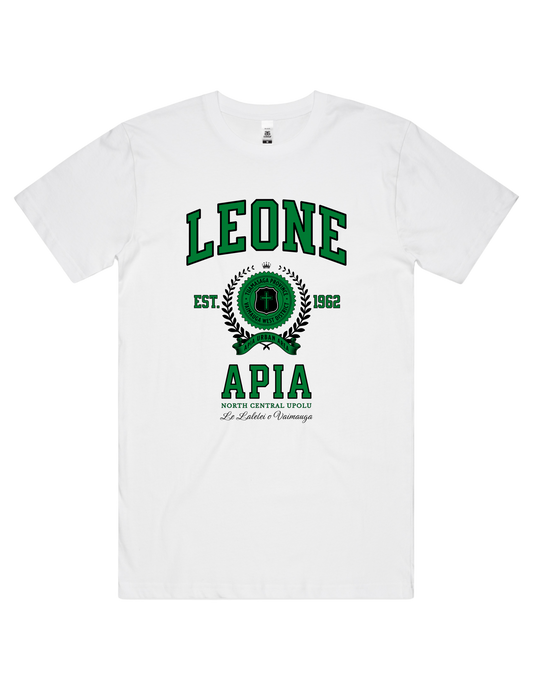 Leone Apia Varsity Tee 5050 - AS Colour - Green Print