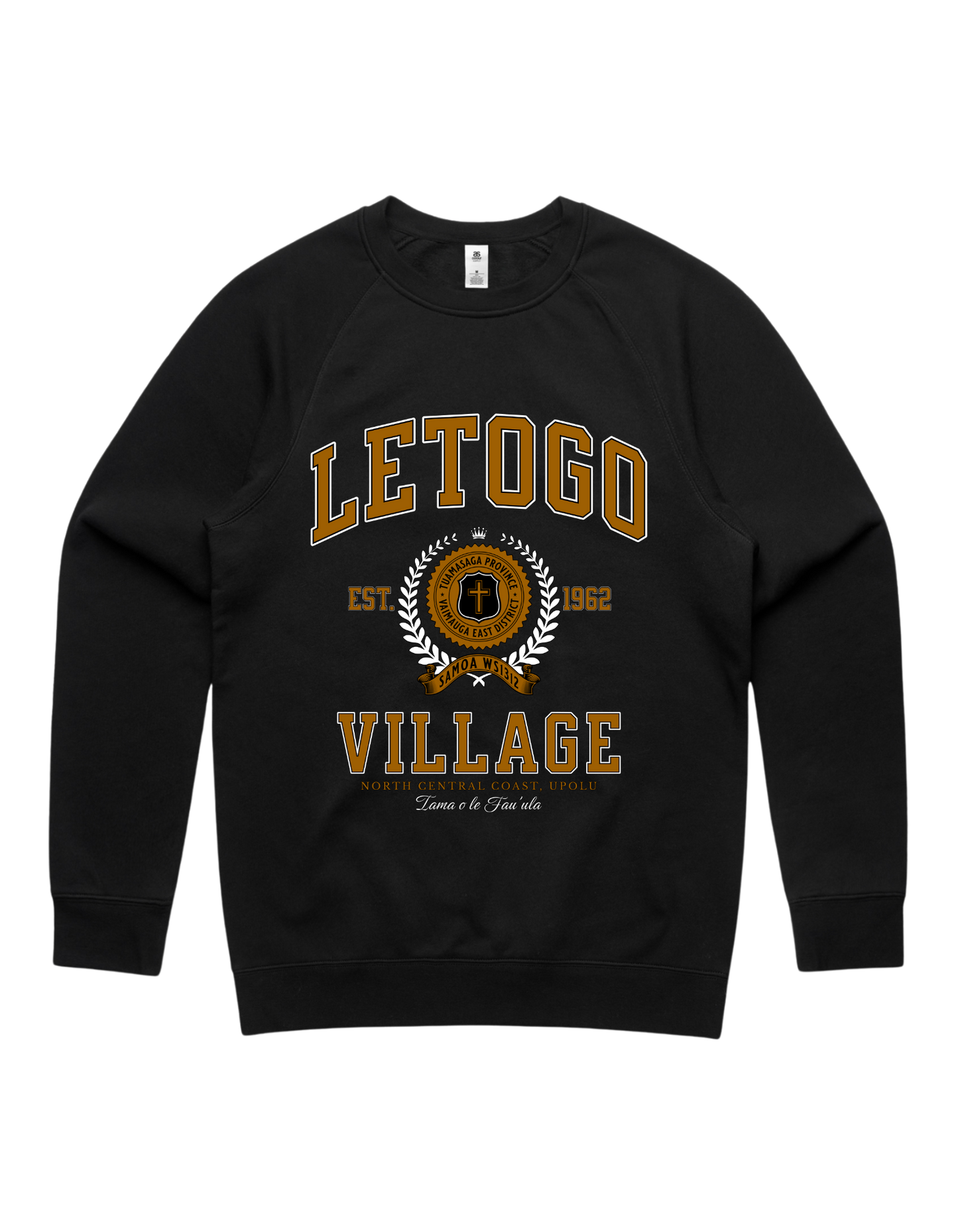 Letogo Varsity Crewneck 5100 - AS Colour - Brown Print