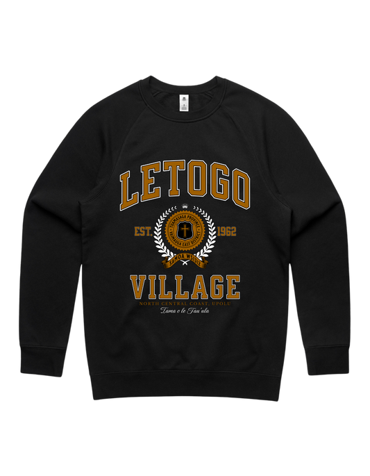 Letogo Varsity Crewneck 5100 - AS Colour - Brown Print