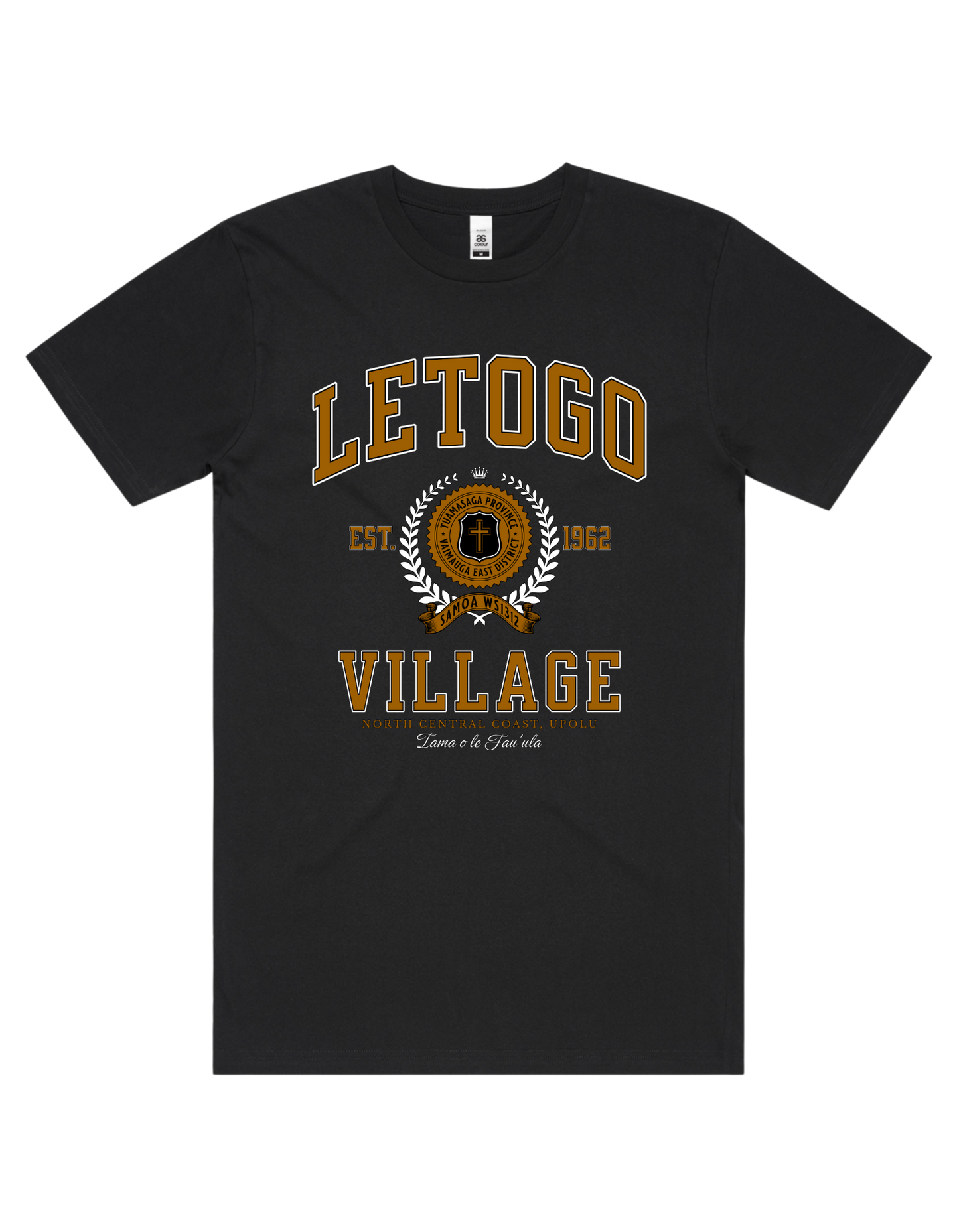 Letogo Varsity Tee 5050 - AS Colour - Brown Print