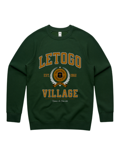 Letogo Varsity Crewneck 5100 - AS Colour - Brown Print