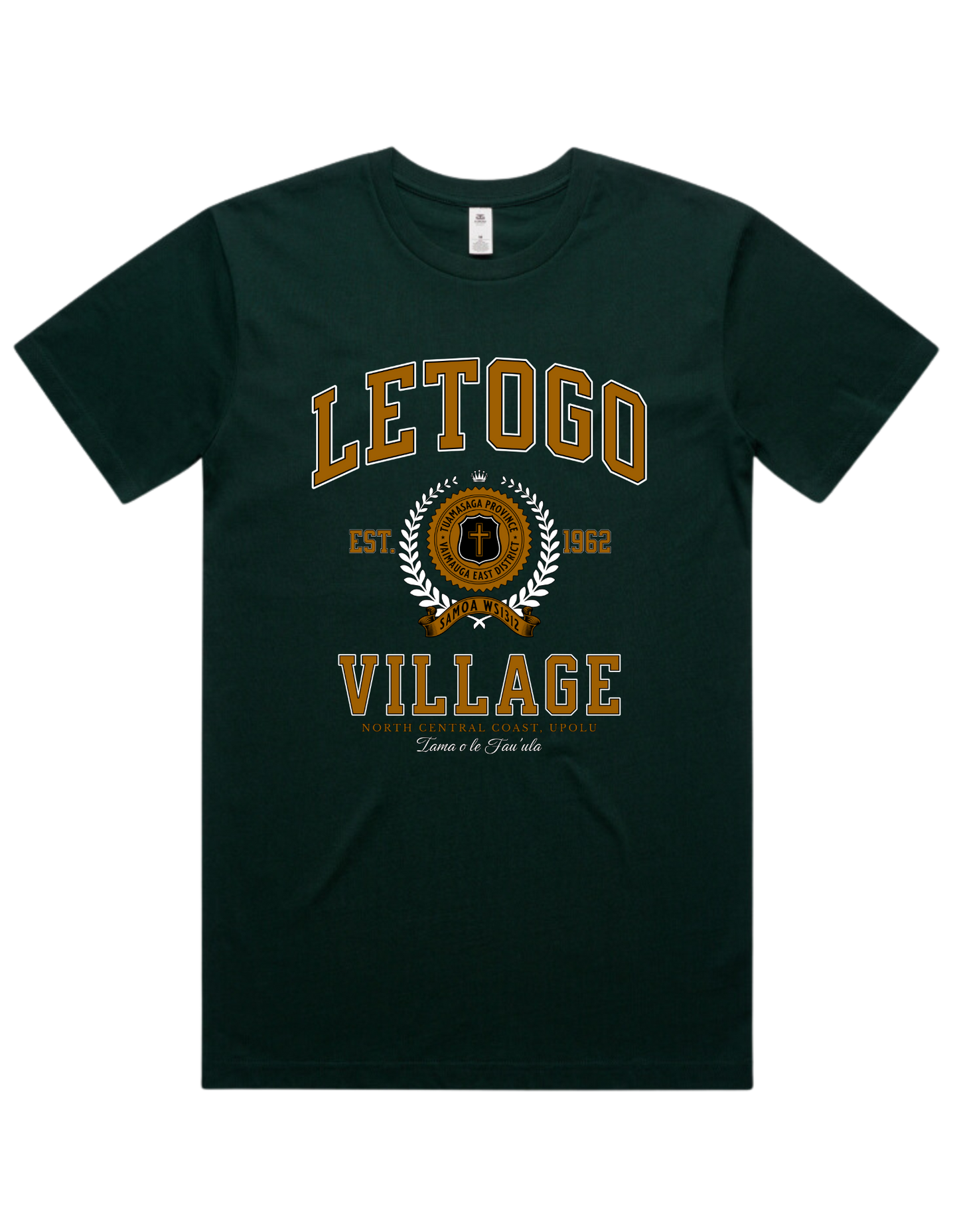 Letogo Varsity Tee 5050 - AS Colour - Brown Print