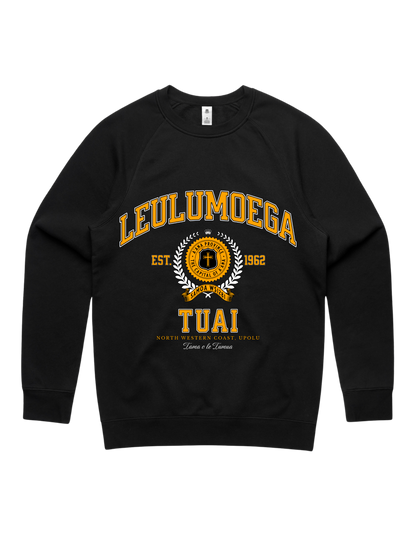 Leulumoega Tuai Varsity Crewneck 5100 - AS Colour - Gold Print