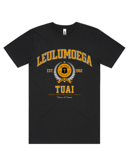 Leulumoega Tuai Varsity Tee 5050 - AS Colour - Gold Print