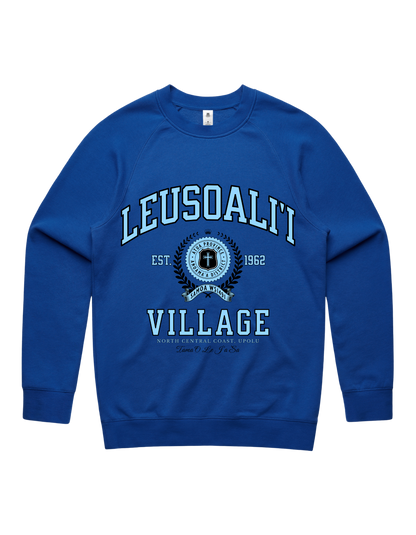 Leusoali'i Varsity Crewneck 5100 - AS Colour - Sky Blue Print