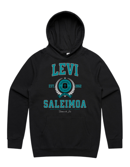 Levi Saleimoa Varsity Hood 5101 - AS Colour - Aqua Print