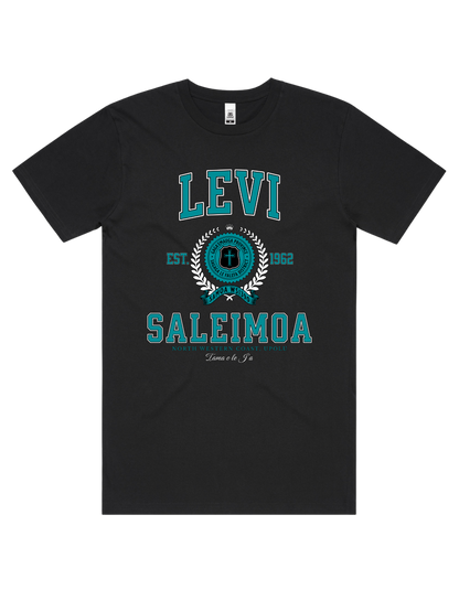 Levi Saleimoa Varsity Tee 5050 - AS Colour - Aqua Print