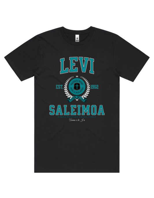 Levi Saleimoa Varsity Tee 5050 - AS Colour - Aqua Print