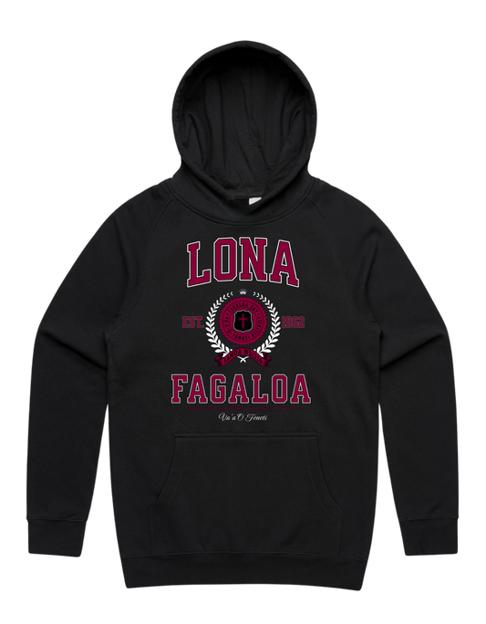 Lona Fagaloa Varsity Hood 5101 - AS Colour - Wine Print