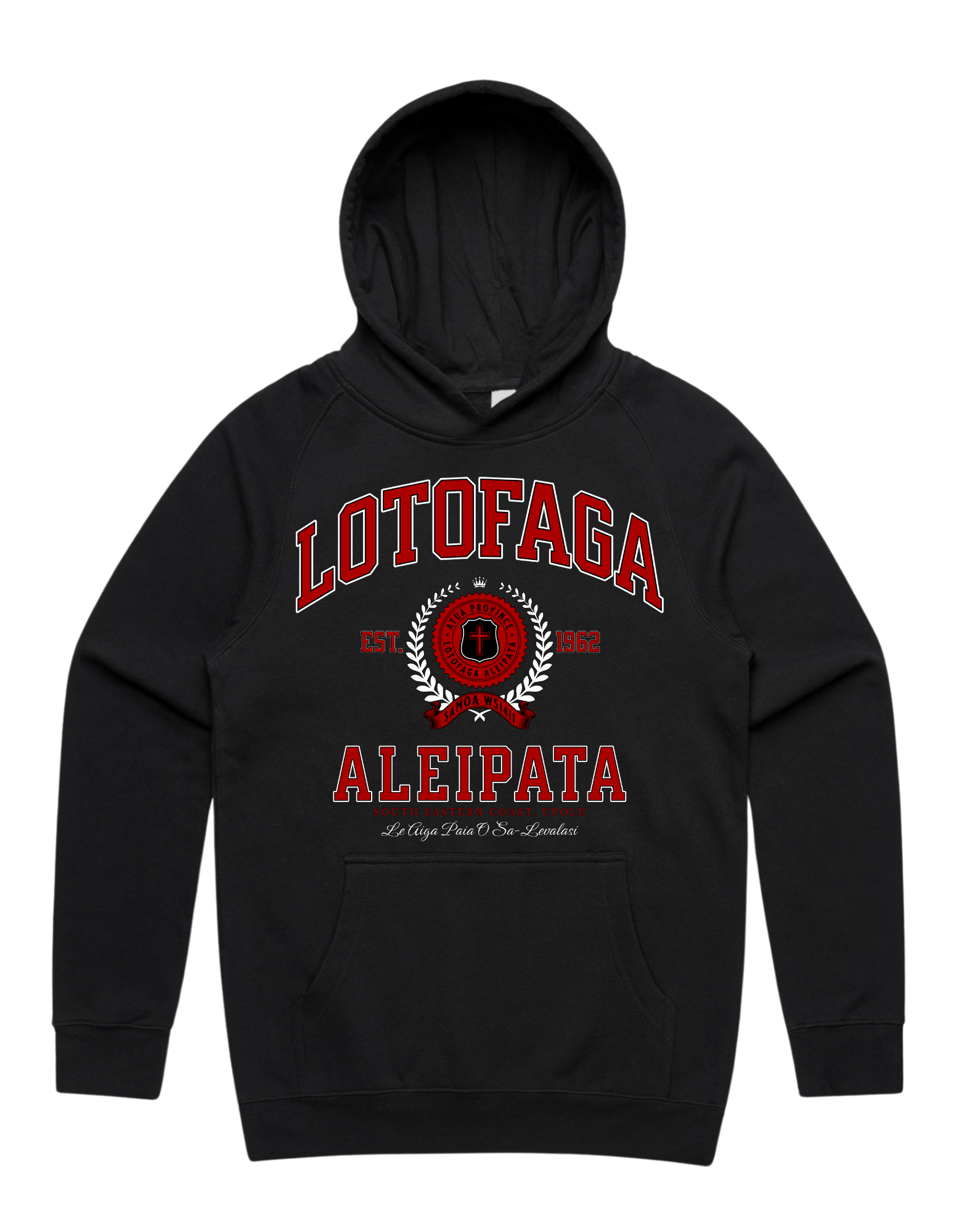 Lotofaga Aleipata Varsity Hood 5101 - AS Colour - Red Print – The ...