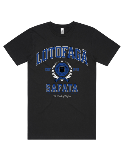 Lotofagā (Safata) Varsity Tee 5050 - AS Colour - Mid Blue Print