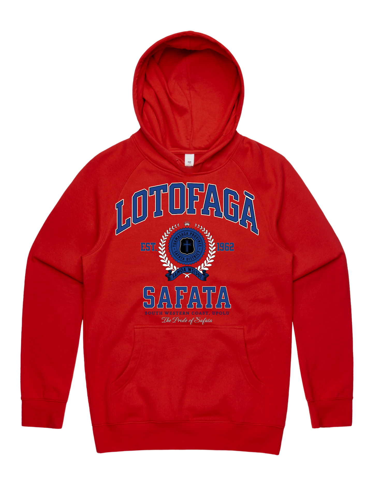 Lotofagā Safata Varsity Hood 5101 - AS Colour - Mid Blue Print