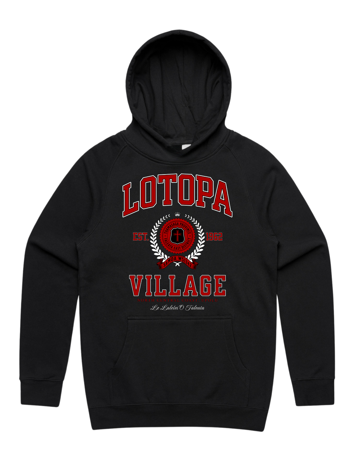 Lotopa Varsity Hood 5101 - AS Colour - Red Print