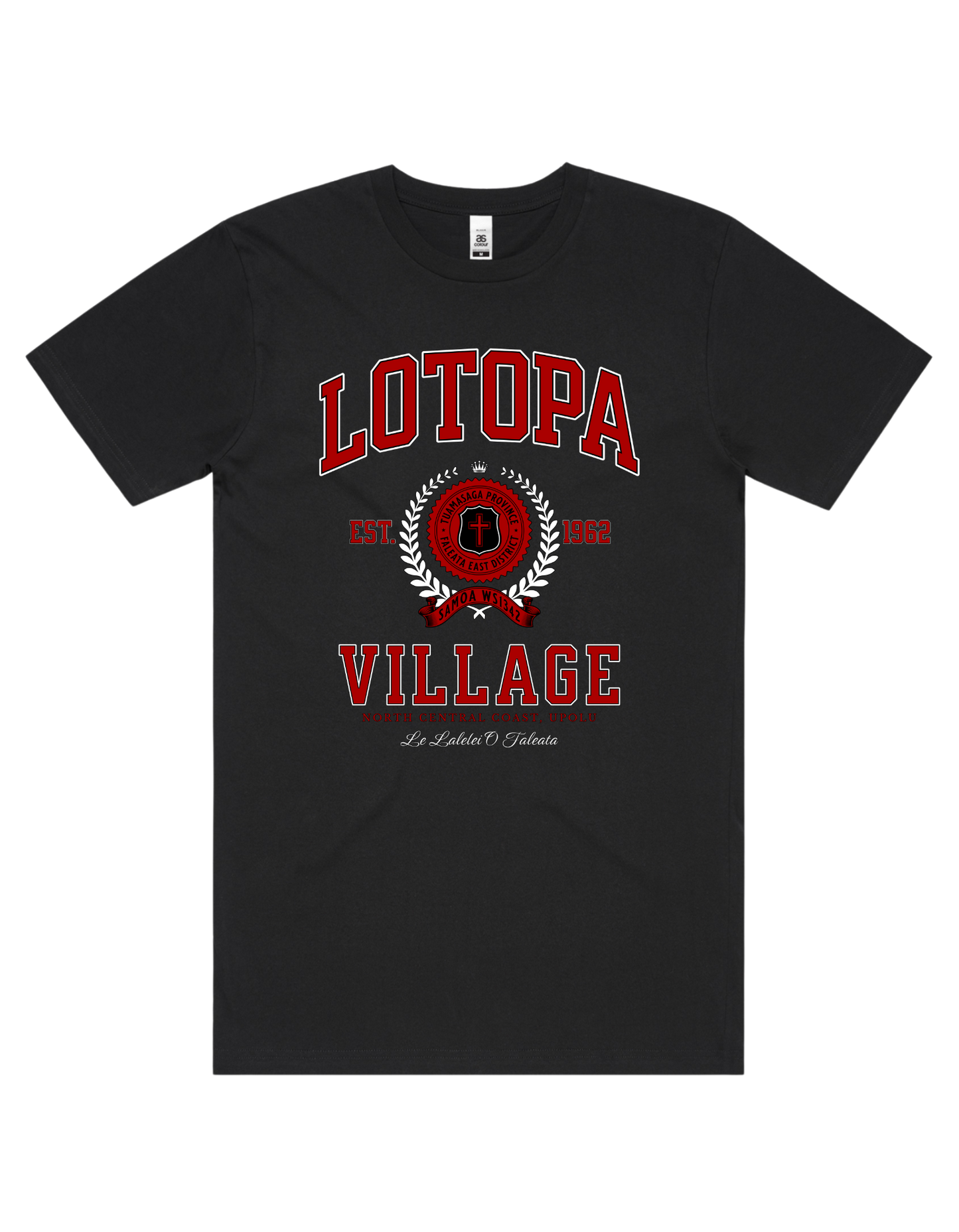 Lotopa Varsity Tee 5050 - AS Colour - Red Print