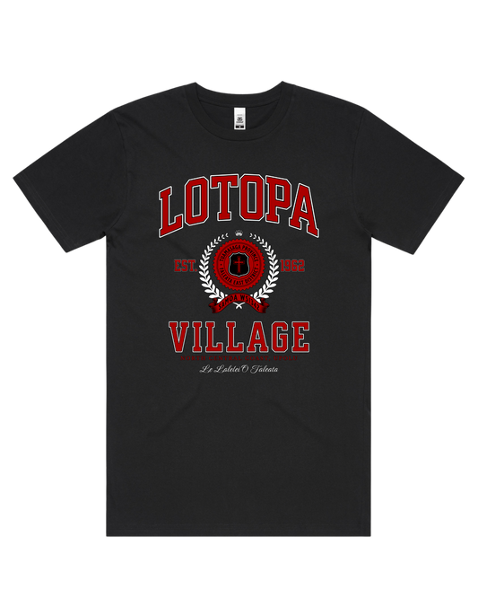 Lotopa Varsity Tee 5050 - AS Colour - Red Print