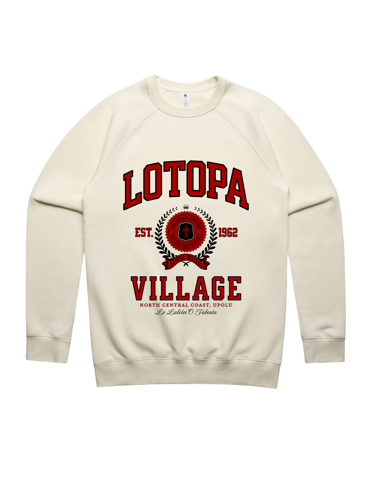 Lotopa Varsity Crewneck 5100 - AS Colour - Red Print