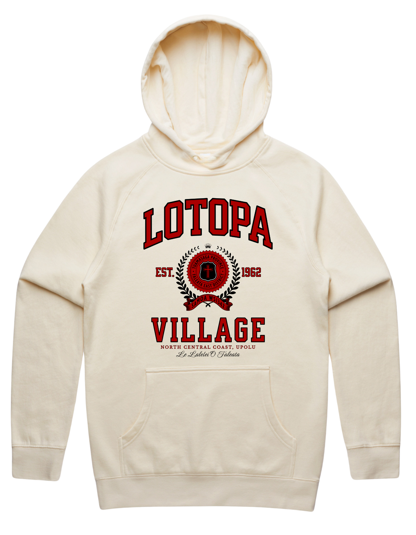 Lotopa Varsity Hood 5101 - AS Colour - Red Print