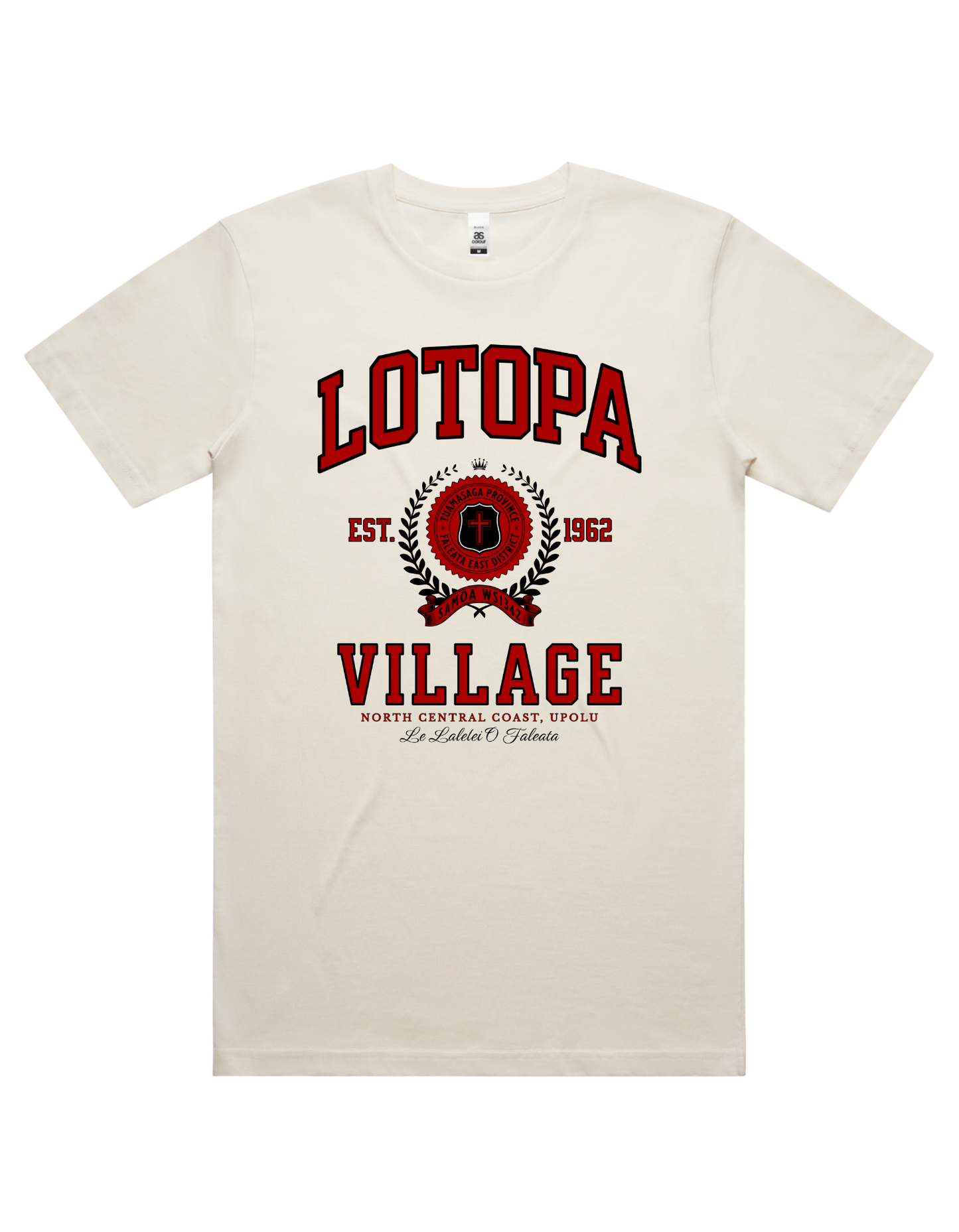 Lotopa Varsity Tee 5050 - AS Colour - Red Print