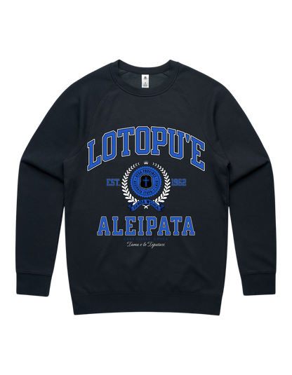 Lotopue Varsity Crewneck 5100 - AS Colour - Mid Blue Print