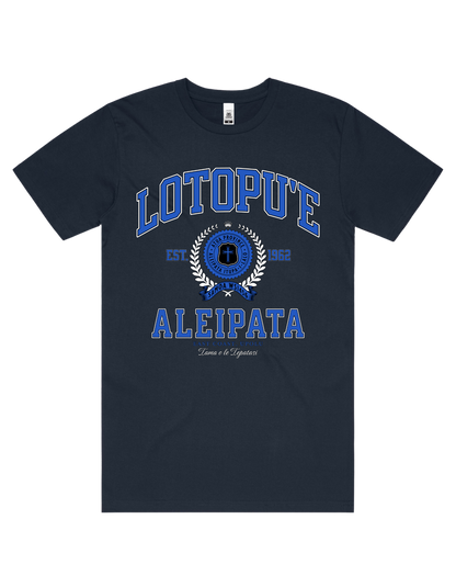 Lotopue Varsity Tee 5050 - AS Colour - Mid Blue Print