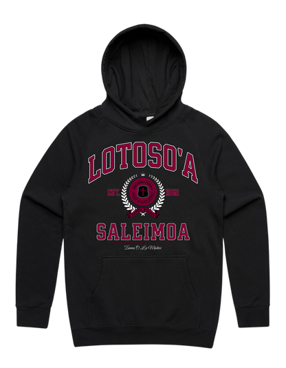 Lotoso'a Saleimoa Varsity Hood 5101 - AS Colour - Wine Print