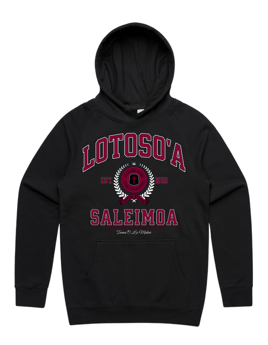 Lotoso'a Saleimoa Varsity Hood 5101 - AS Colour - Wine Print