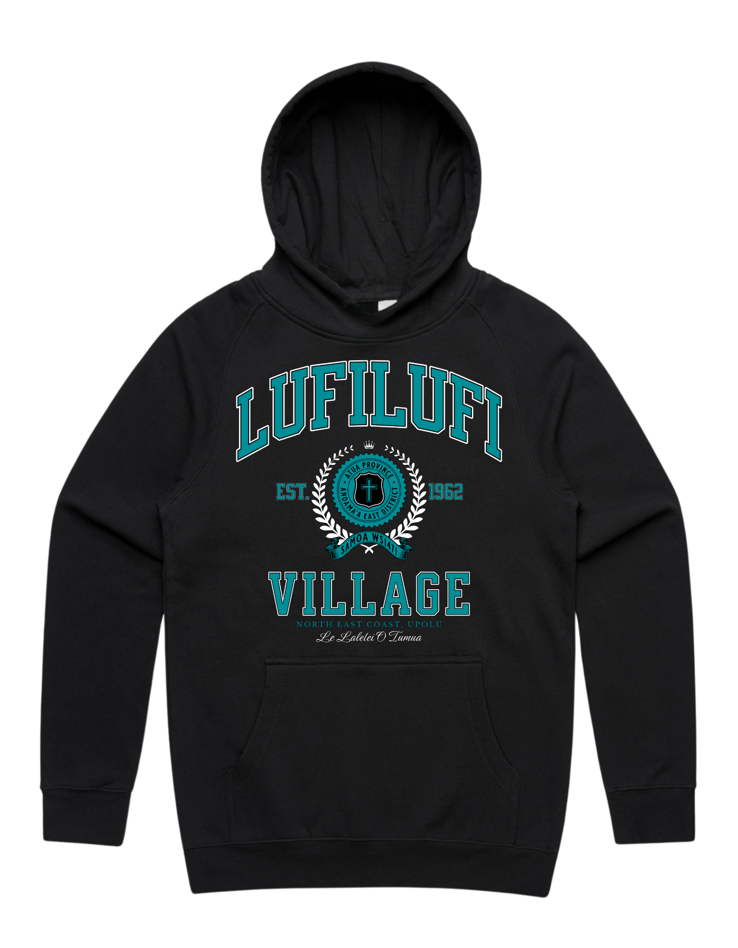 Lufilufi Varsity Hood 5101 - AS Colour - Aqua Print